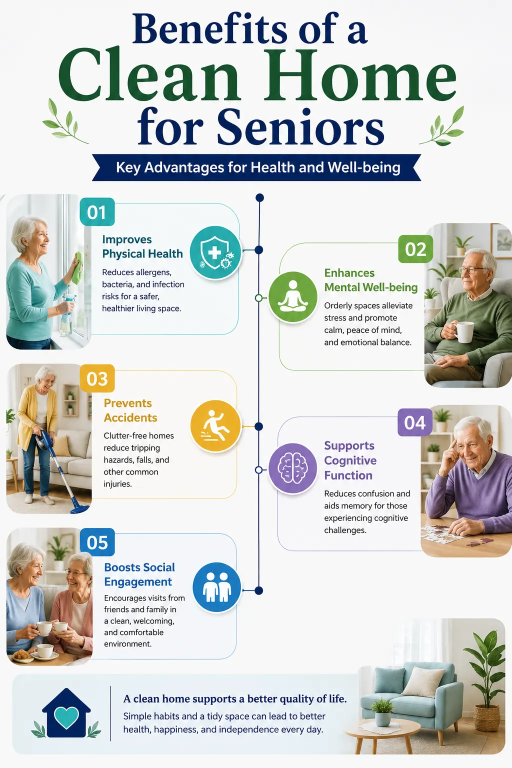 Benefits of clean Home For Seniors