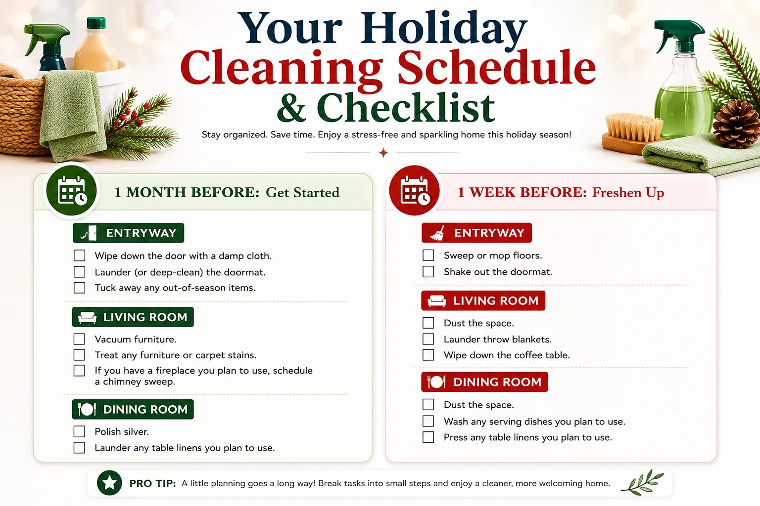 House Cleaning Tips And Schedule