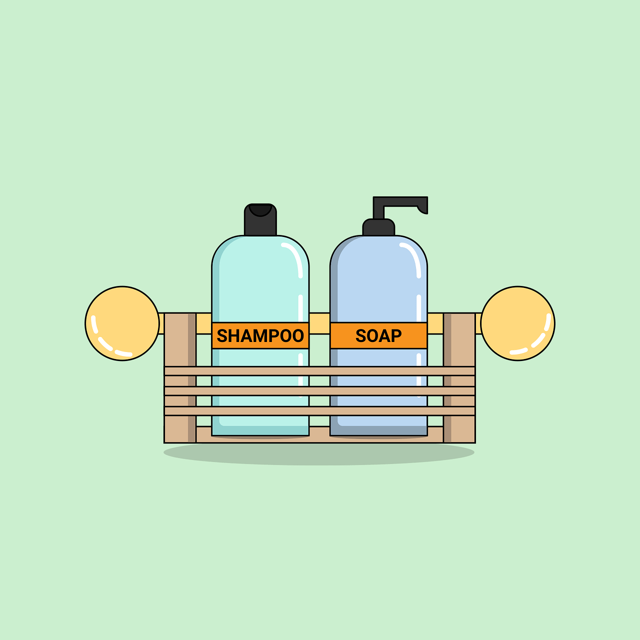 bath, bottles, cosmetics