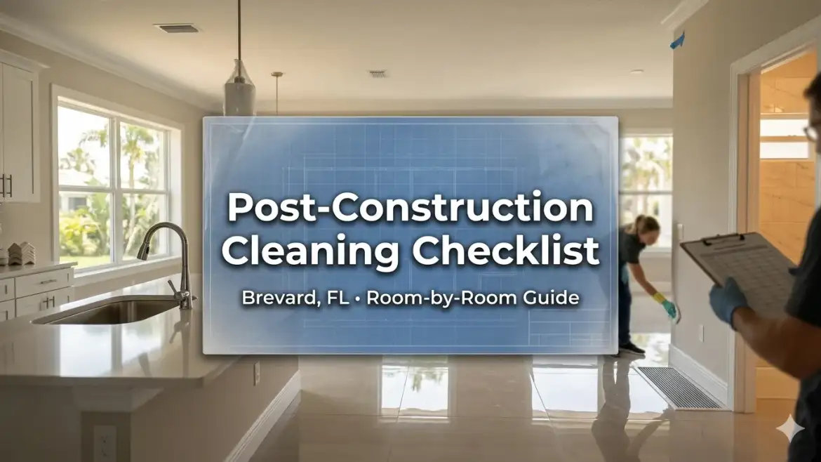 Post-Construction Cleaning Checklist in Brevard, FL: Room-by-Room Guide