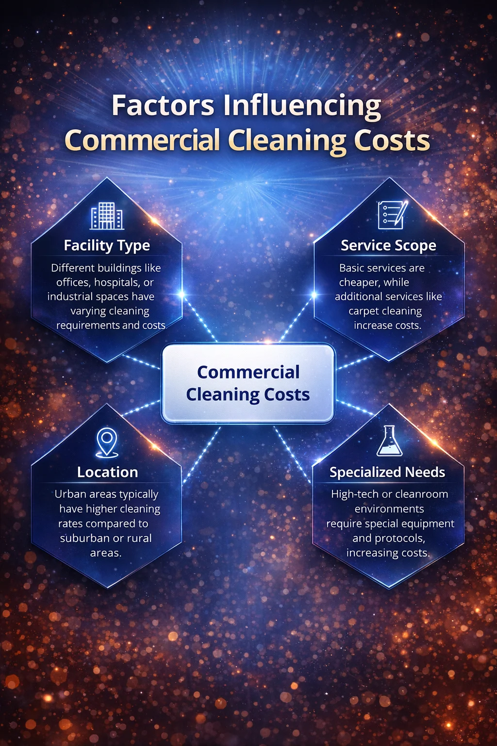 Factors influencing commercial cleaning costs